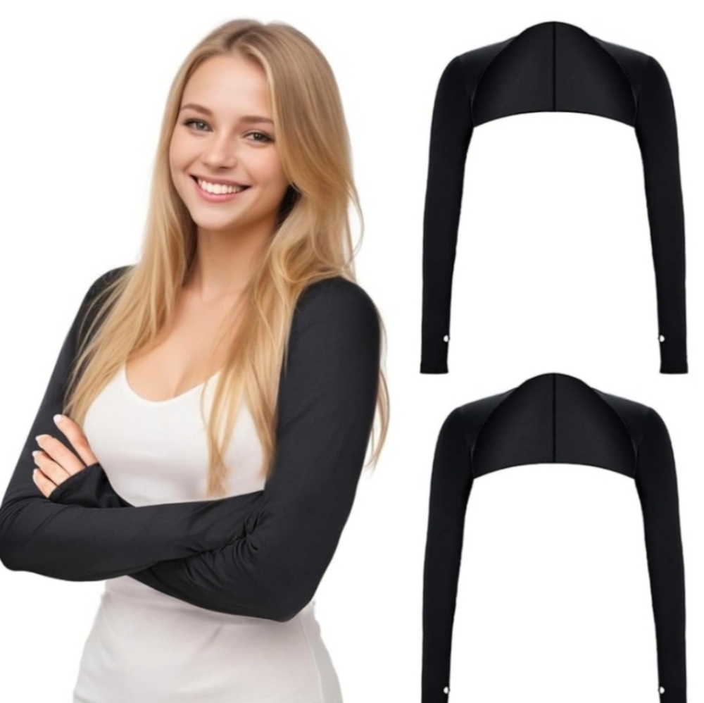 Joah Brown Black Knit Top Shawl Sleeve O/S XS-XL